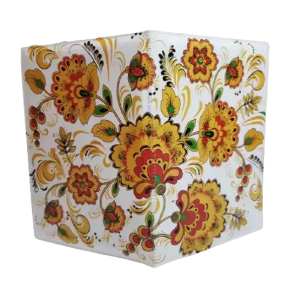 Обложка для паспорта “Палех белый”