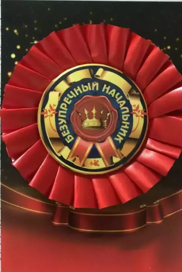 Почетный значок Безупречный начальник