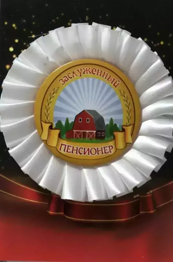 Почетный значок Заслуженный пенсионер