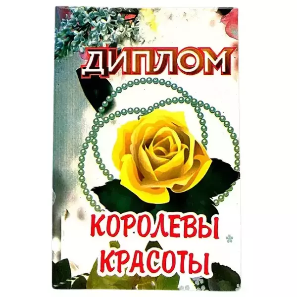 Диплом Королевы красоты  (папка адресная 15 х 11 х 0,4 см), фото 3