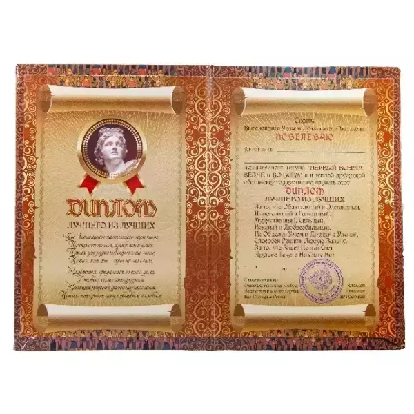 Диплом Лучшего из лучших  (папка адресная 15 х 11 х 0,4 см), фото 2