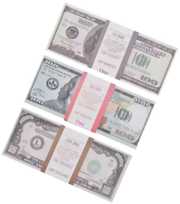 Набор №7 Сувенирные деньги Доллары (100 новых, 100 старых, 1000 долларов)