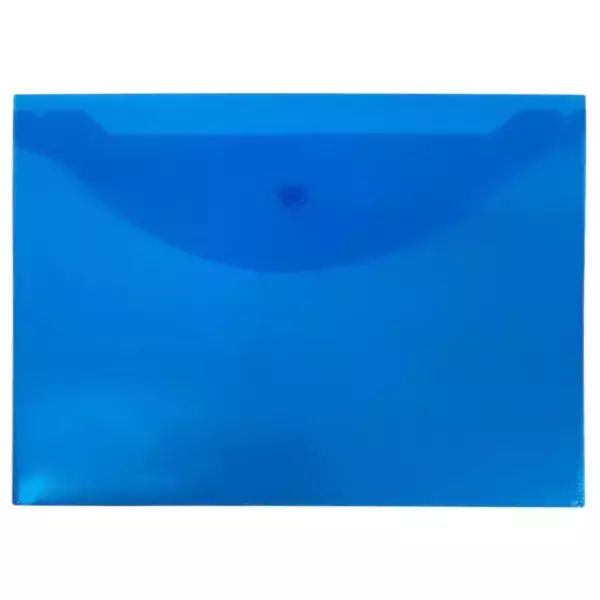 Конверт на кнопке А4 синий (10шт)