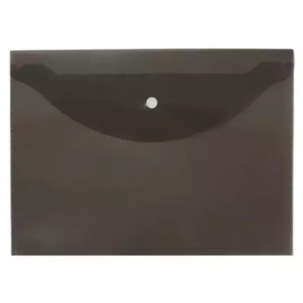 Конверт на кнопке А4 черный (10шт)