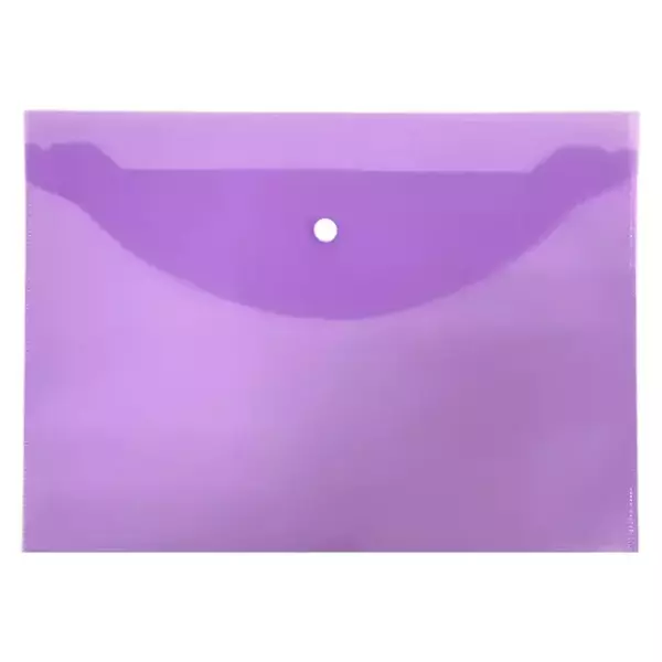 Конверт на кнопке А4 фиолетовый (10шт)