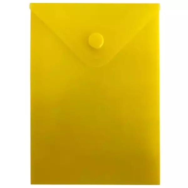 Конверт на кнопке А6 желтый (10шт)