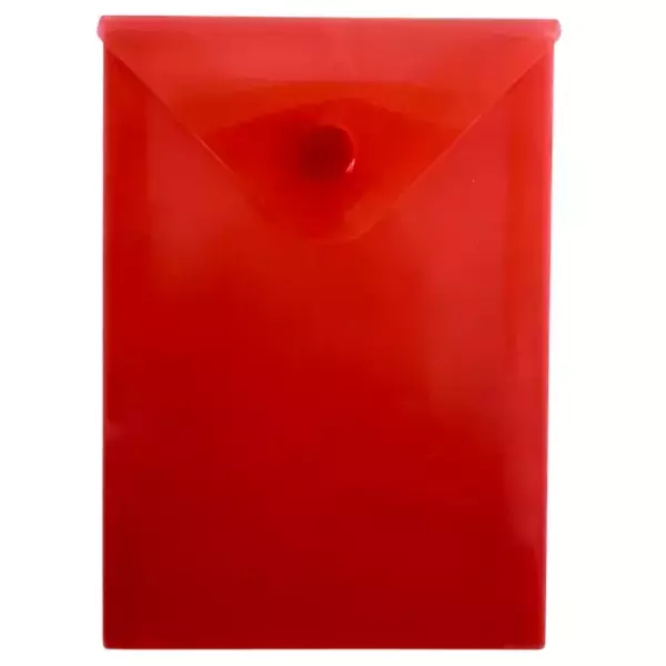 Конверт на кнопке А6 красный (10шт)