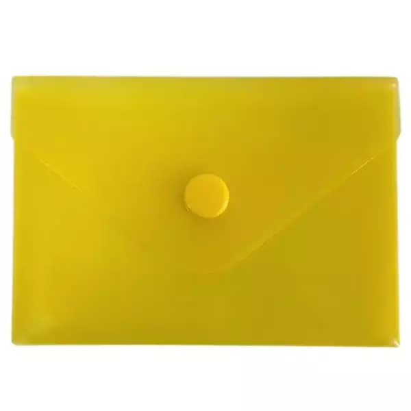 Конверт на кнопке А7 желтый (10шт)