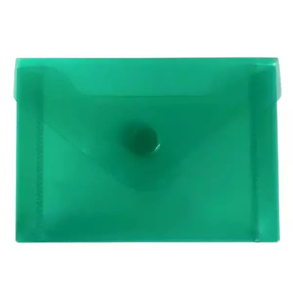 Конверт на кнопке А7 зеленый (10шт)
