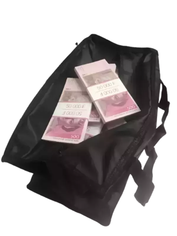 Сумка с деньгами 500 немецких марок