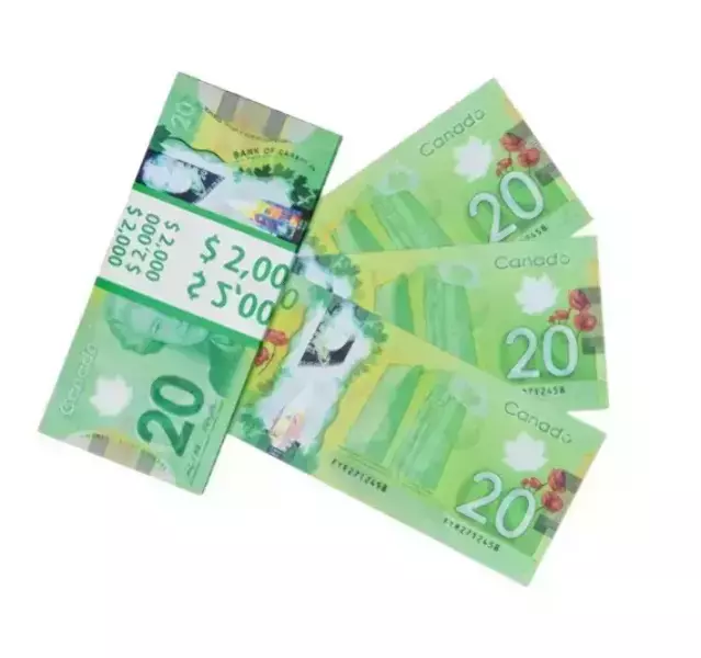 Сувенирные деньги 20 новых канадских долларов (новинка) – 80 банкнот