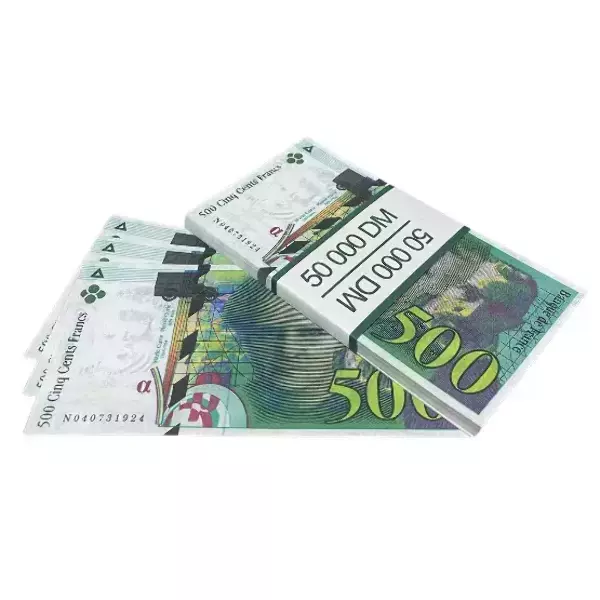 Сувенирные деньги 500 французских франков – 80 банкнот