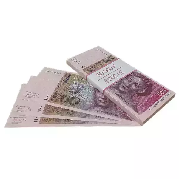 Сувенирные деньги 500 немецких марок – 80 банкнот