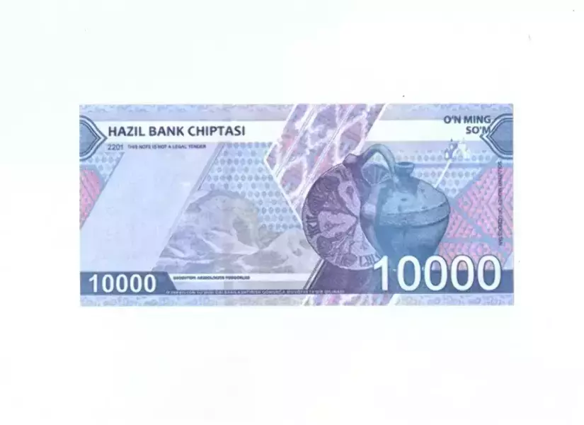 Сувенирные деньги 10000 сум – 80 банкнот, фото 2