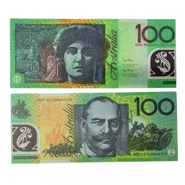 Сувенирные деньги 100 австралийских долларов, фото 2