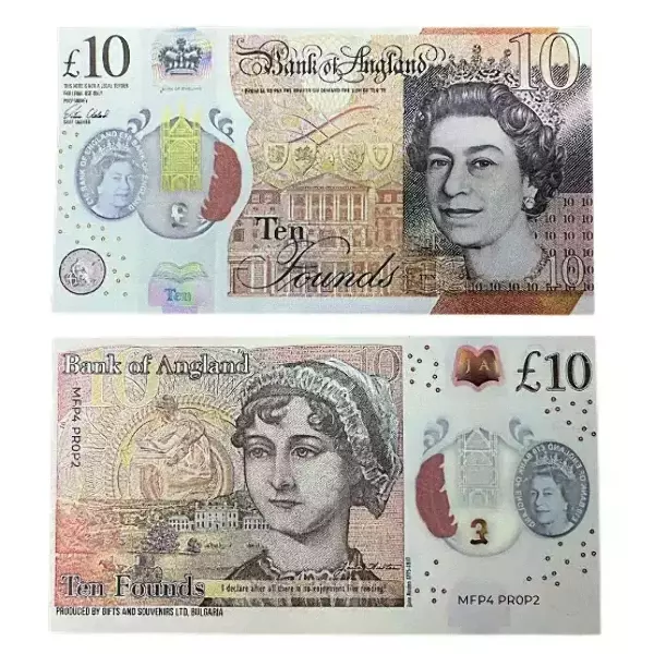 Сувенирные деньги 10 фунтов стерлингов – 80 банкнот, фото 2