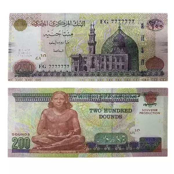 Сувенирные деньги 200 египетских фунтов – 80 банкнот, фото 2
