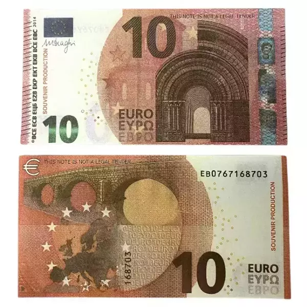 Сувенирные деньги 10 евро – 80 банкнот, фото 2