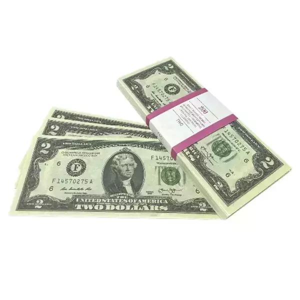 Сувенирные деньги 2 доллара – 80 банкнот