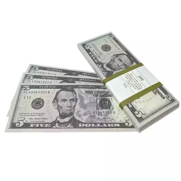 Сувенирные деньги 5 долларов – 80 банкнот