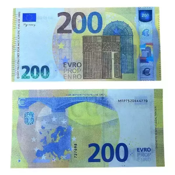 Сувенирные деньги 200 евро – 80 банкнот, фото 2