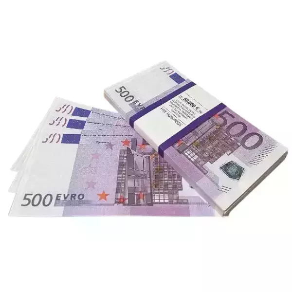 Сувенирные деньги 500 евро – 80 банкнот