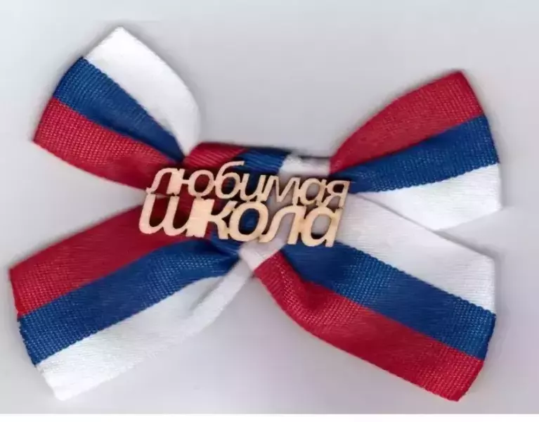 Значок “Любимая школа” дерево (триколор)