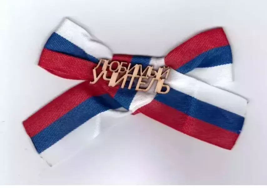 Значок “Любимый учитель” дерево (триколор)