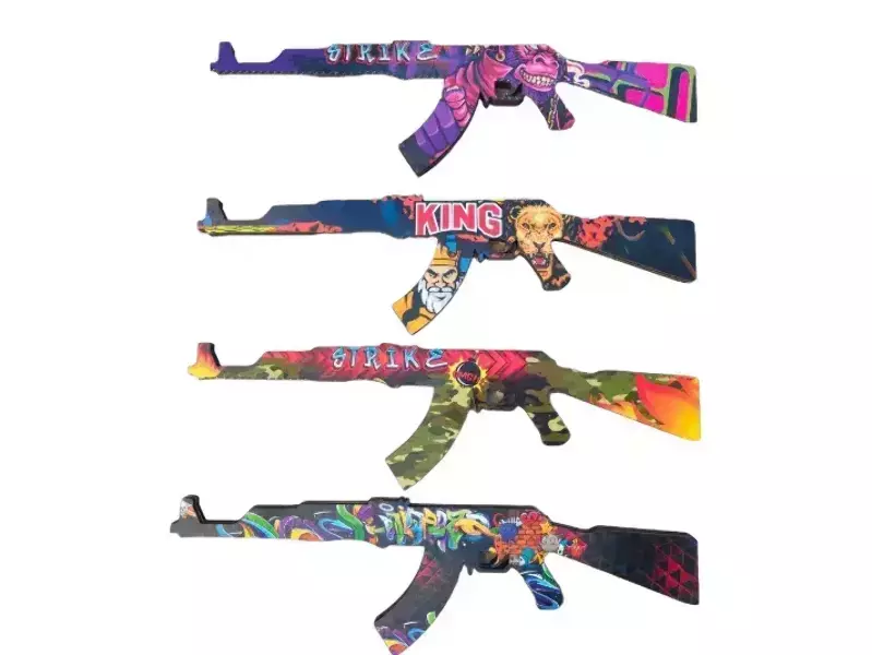 Деревянный Автомат АК 74  игровой в ассортименте