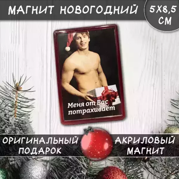 Магнит “Меня от Вас потрахивает”