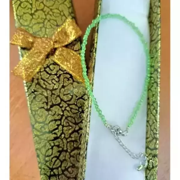 Браслет из стекляруса (Салатовый)