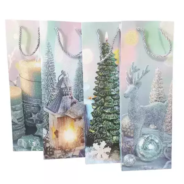 Комплект подарочных пакетов “Новогодняя сказка” 36*12*8см (12шт)
