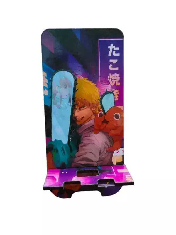 Деревянная подставка д/телефона Аниме №4