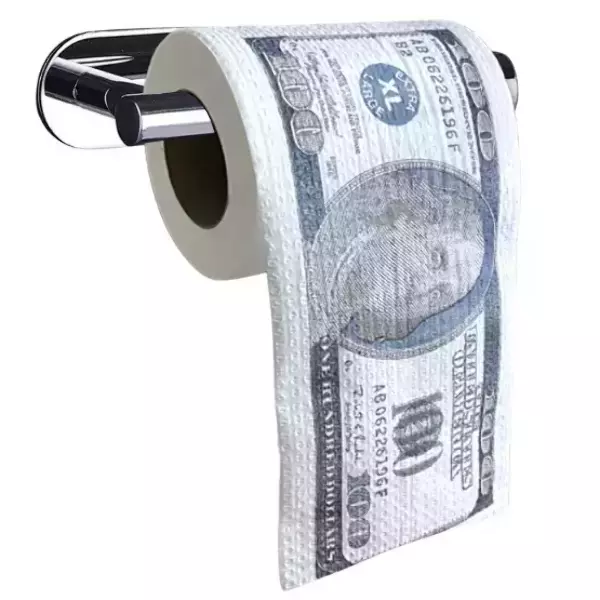 Туалетная бумага “100 $”
