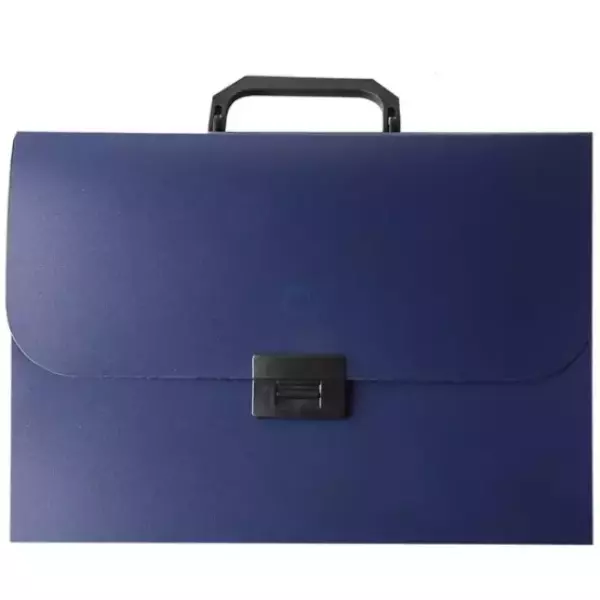 Портфель-картотека 12 отделений (синий)