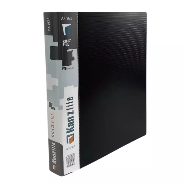 Папка на 2-х кольцах,  корешок 35 мм (черная), фото 3