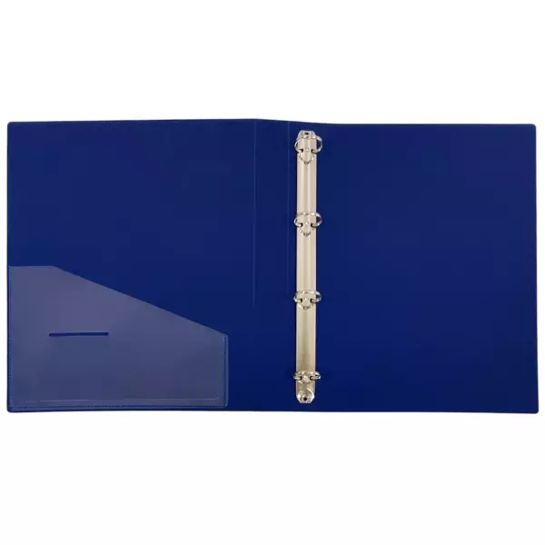 Папка на 4-х кольцах,  корешок 35 мм (синяя), фото 2