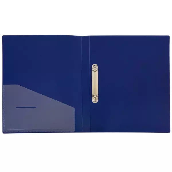 Папка на 2-х кольцах,  корешок 25 мм (синяя), фото 2