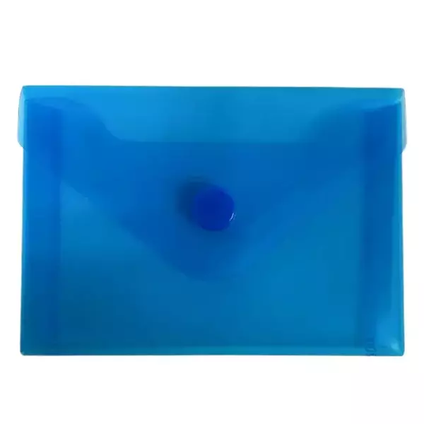 Конверт на кнопке А7 синий (10шт)