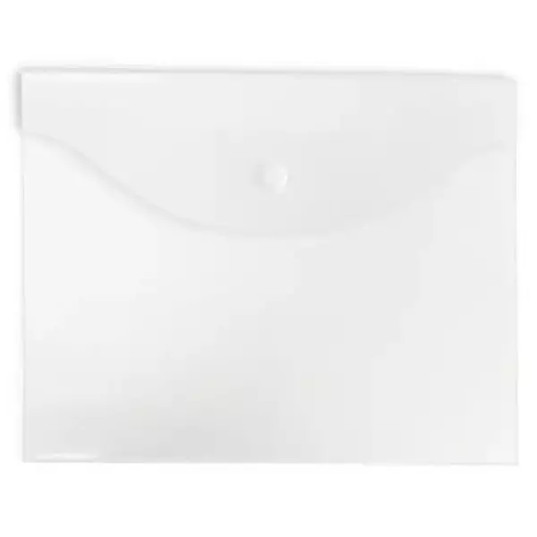 Конверт на кнопке В5 бесцветный (10шт)