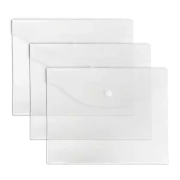 Конверт на кнопке В5 бесцветный (10шт), фото 4