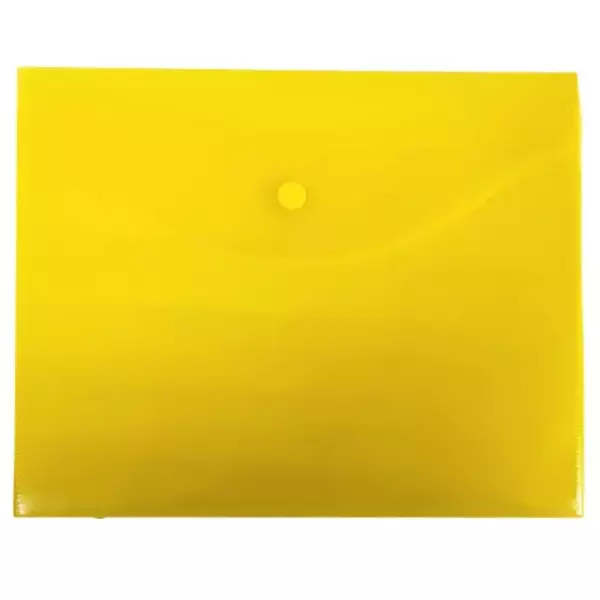 Конверт на кнопке В5 желтый (10шт)