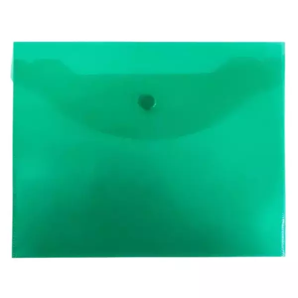 Конверт на кнопке В5 зеленый (10шт)