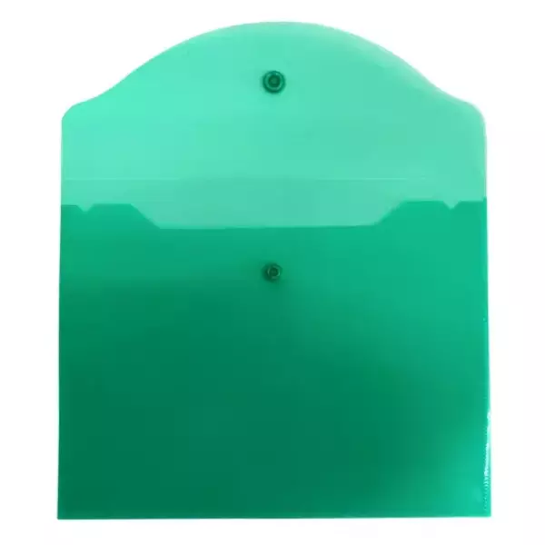 Конверт на кнопке В5 зеленый (10шт), фото 2