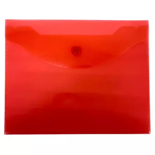 Конверт на кнопке В5 красный (10шт)
