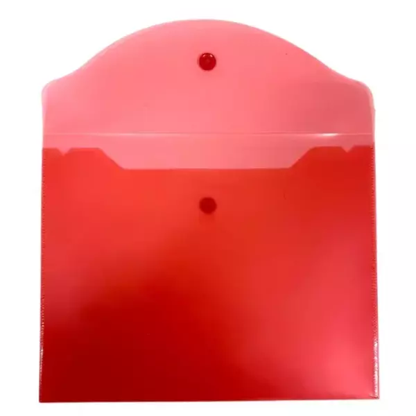 Конверт на кнопке В5 красный (10шт), фото 3