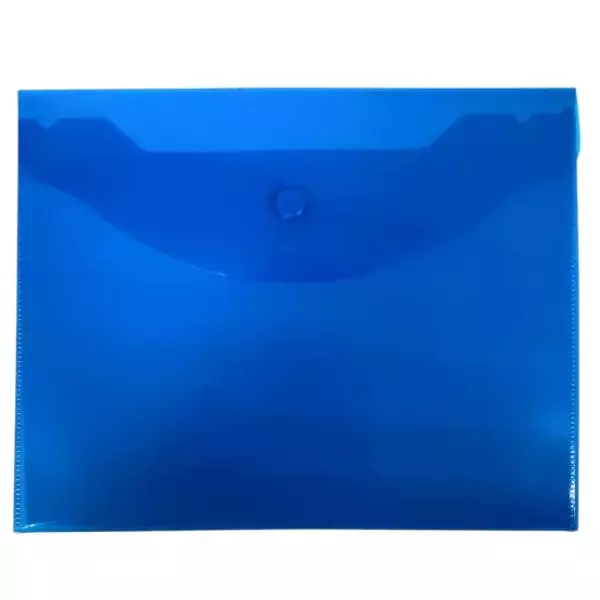 Конверт на кнопке В5 синий (10шт)