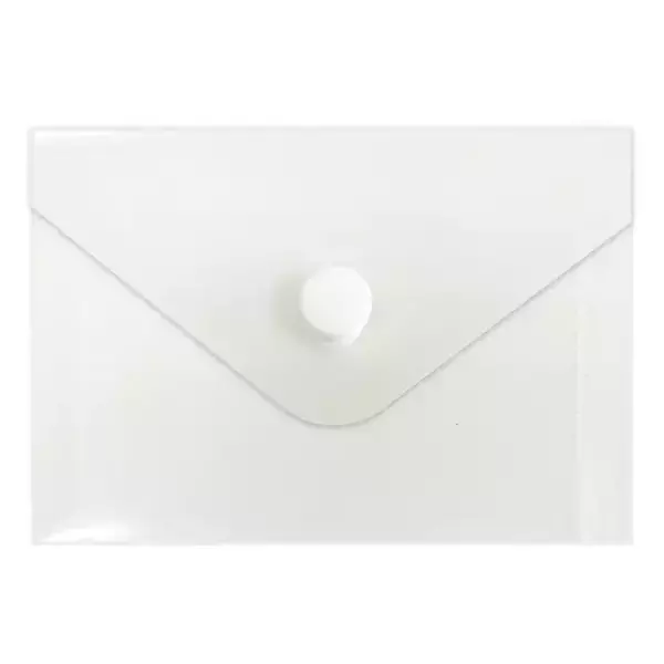 Конверт на кнопке А7 бесцветный (10шт)