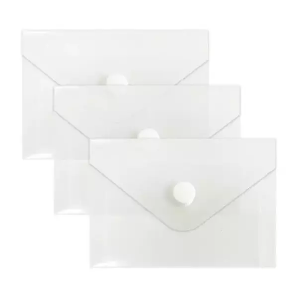Конверт на кнопке А7 бесцветный (10шт), фото 2