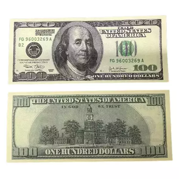 Сувенирные деньги 100 долларов – 80 банкнот, фото 2